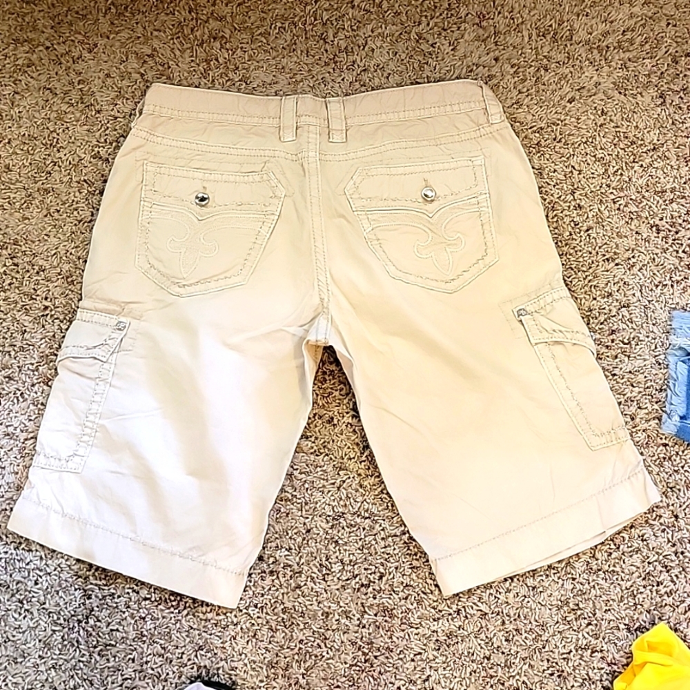 Women's Rock Revival Khaki Shorts